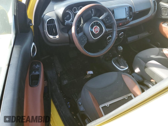 2014 FIAT 500L Trekking with VIN ZFBCFADH8EZ013585, listed as a Copart auction lot 76193764 with 0 mi miles and Salvage Title. Bid and sale history available at carsss.com. Image 8.