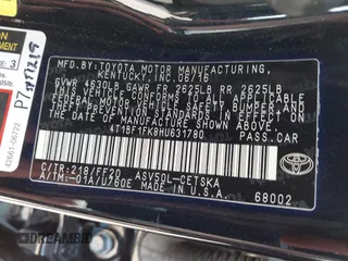2017 Toyota Camry XLE with VIN 4T1BF1FK8HU631780, listed as a IAAI auction lot 41899688 with 122,613 mi miles and . Bid and sale history available at DreamBid. Image 9.