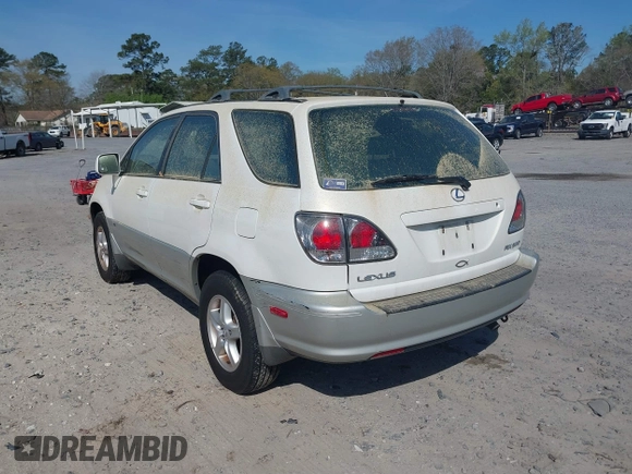 2002 Lexus RX 300 z VIN JTJGF10U920129117, wystawiony jako IAAI lot #41898105 z przebiegiem 185 752 mil mil oraz . Historia ofert i sprzedaży dostępna na DreamBid. Obrazek 3.