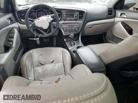 2013 Kia Optima EX with VIN 5XXGN4A7XDG153542, listed as a Copart auction lot 52242315 with 214,249 mi miles and Salvage title. Bid and sale history available at DreamBid. Image 8.
