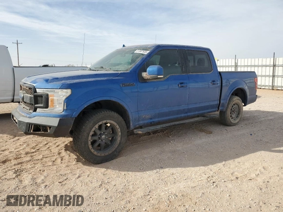2018 Ford F-150 XL with VIN 1FTEW1C59JKF70876, listed as a Copart auction lot 51387935 with 165,595 mi miles and Salvage Title. Bid and sale history available at carsss.com. Image 1.