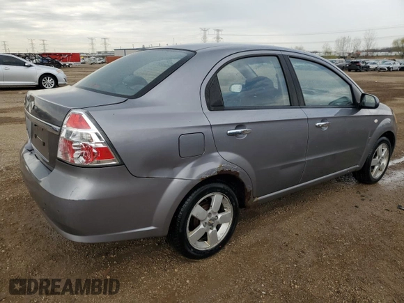 2008 Chevrolet Aveo LT with VIN KL1TG56688B068278, listed as a Copart auction lot 54069525 with 161,017 mi miles and Salvage title. Bid and sale history available at DreamBid. Image 3.