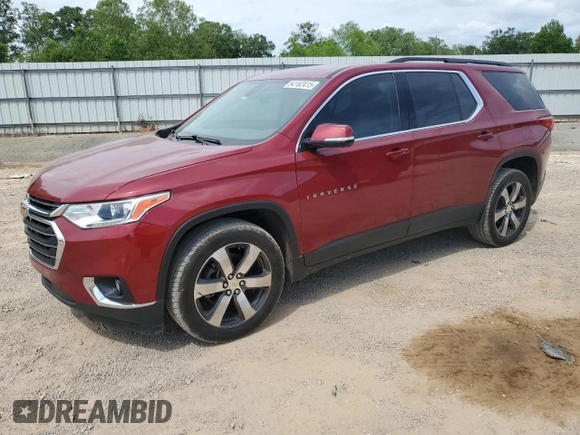2020 Chevrolet Traverse LT with VIN 1GNERHKW0LJ244037, listed as a Copart auction lot 54182415 with 134,328 mi miles and Salvage title. Bid and sale history available at DreamBid. Image 1.