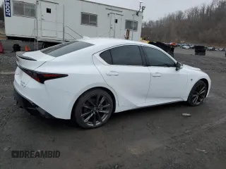 2023 Lexus IS 350 F Sport with VIN JTHGZ1E26P5032063, listed as a Copart auction lot 49692775 with 11,859 mi miles and Salvage title. Bid and sale history available at DreamBid. Image 3.