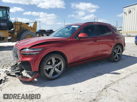 2023 Genesis GV70 2.5T z VIN KMUMADTB0PU086462, wystawiony jako Copart lot #49545785 z przebiegiem 72 917 mil mil oraz Szkoda całkowita • Salvage title. Historia ofert i sprzedaży dostępna na DreamBid. Obrazek 1.