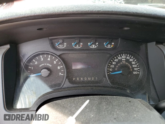 2014 Ford F-150 XL with VIN 1FTMF1CM7EKF95865, listed as a Copart auction lot 72036883 with 120,755 mi miles and Salvage title. Bid and sale history available at DreamBid. Image 9.