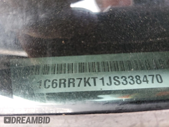 2018 Ram 1500 Tradesman с VIN 1C6RR7KT1JS338470, выставлен на аукционе Copart как лот 53395975 с пробегом 145 720 миль миль и Списание • Salvage title. История ставок и продаж доступна на DreamBid. Изображение 15.