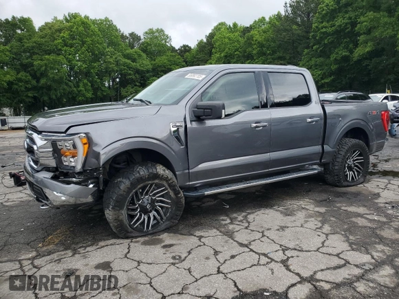 2021 Ford F-150 XL with VIN 1FTEW1EP0MFB98114, listed as a Copart auction lot 55892705 with 47,619 mi miles and Salvage title. Bid and sale history available at DreamBid. Image 1.