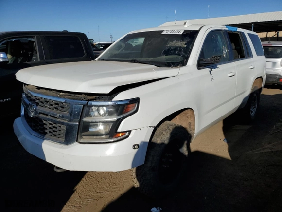 2018 Chevrolet Tahoe Commercial with VIN 1GNSKFEC0JR126193, listed as a Copart auction lot 73133434 with 33,896 mi miles and Clean Title. Bid and sale history available at carsss.com. Image 1.
