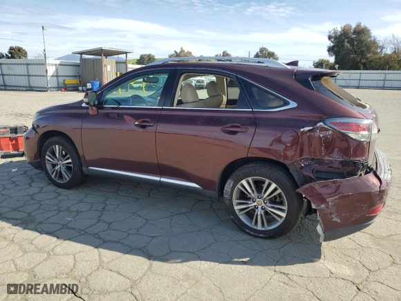 2015 Lexus RX 350 with VIN 2T2ZK1BA6FC179264, listed as a Copart auction lot 50325185 with 295,565 mi miles and Salvage Title. Bid and sale history available at carsss.com. Image 2.