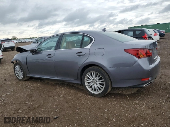 2013 Lexus GS 350 with VIN JTHCE1BL5D5004824, listed as a Copart auction lot 58638495 with 141,980 mi miles and Salvage title. Bid and sale history available at DreamBid. Image 2.