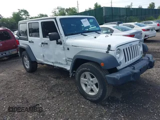 2016 Jeep Wrangler Unlimited Sport with VIN 1C4HJWDG7GL166003, listed as a IAAI auction lot 42549551 with 96,760 mi miles and . Bid and sale history available at DreamBid. Image 1.