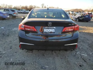 2020 Acura TLX w/Technology Pkg with VIN 19UUB2F49LA002850, listed as a Copart auction lot 83321444 with 49,890 mi miles and Salvage Title. Bid and sale history available at carsss.com. Image 6.