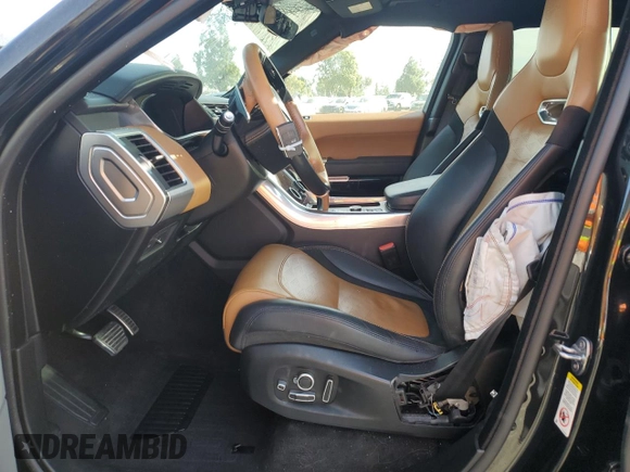 2018 Land Rover Range Rover Sport SVR with VIN SALWZ2SE8JA184175, listed as a Copart auction lot 85798834 with 39,755 mi miles and Salvage Title. Bid and sale history available at carsss.com. Image 7.