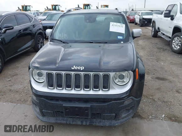 2018 Jeep Renegade Limited with VIN ZACCJADB7JPH33038, listed as a IAAI auction lot 42151122 with 84,688 mi miles and . Bid and sale history available at DreamBid. Image 13.
