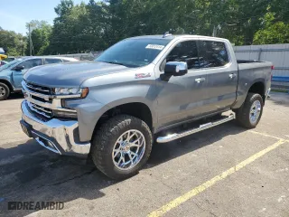 2019 Chevrolet Silverado 1500 LTZ with VIN 3GCUYGELXKG181970, listed as a Copart auction lot 55012414 with 84,417 mi miles and Salvage Title. Bid and sale history available at carsss.com. Image 1.