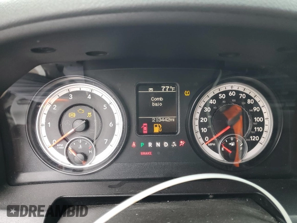 2014 Ram 1500 Express with VIN 1C6RR7FT9ES177804, listed as a Copart auction lot 61002585 with 213,442 mi miles and Salvage title. Bid and sale history available at DreamBid. Image 9.