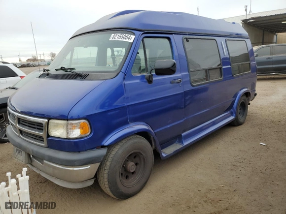 1995 Dodge Ram Van with VIN 2B6HB21Y2SK521529, listed as a Copart auction lot 82165064 with NaN miles and Salvage Title. Bid and sale history available at carsss.com. Image 1.