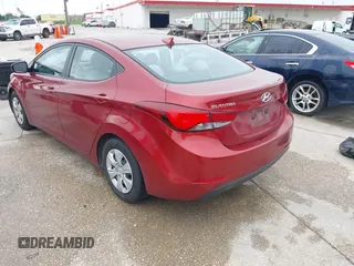 2016 Hyundai Elantra SE with VIN 5NPDH4AE7GH794343, listed as a IAAI auction lot 42119100 with 141,061 mi miles and . Bid and sale history available at DreamBid. Image 3.