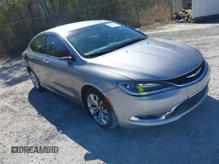2015 Chrysler 200 C with VIN 1C3CCCCB3FN537920, listed as a IAAI auction lot 41852813 with 126,967 mi miles. Bid and sale history available at carsss.com. Image 1.