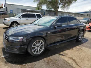 2014 Audi A4 Premium Plus with VIN WAUFFAFL3EN030911, listed as a Copart auction lot 59354355 with 80,392 mi miles and Salvage title. Bid and sale history available at DreamBid. Image 1.