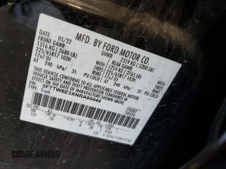 2022 Ford Maverick XL с VIN 3FTTW8E3XNRA69444, выставлен на аукционе Copart как лот 57151275 с пробегом 50 995 миль миль и Списание • Salvage title. История ставок и продаж доступна на DreamBid. Изображение 12.