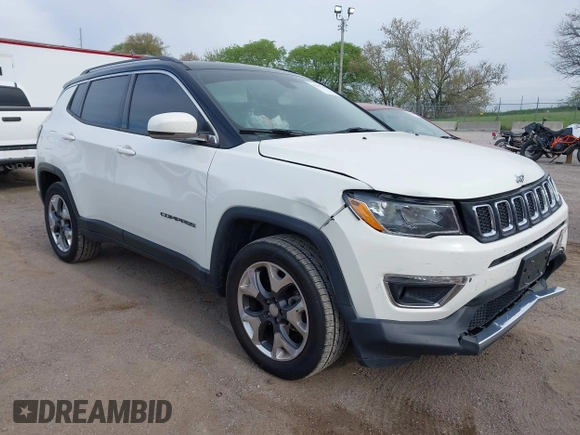 2019 Jeep Compass Limited z VIN 3C4NJDCB7KT678838, wystawiony jako IAAI lot #42193400 z przebiegiem 88 385 mil mil oraz . Historia ofert i sprzedaży dostępna na DreamBid. Obrazek 1.
