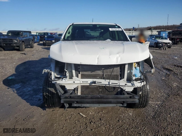 2020 Chevrolet Colorado 2WD Work Truck with VIN 1GCGSBEA9L1100733, listed as a Copart auction lot 43152125 with 61,713 mi miles and Salvage Title. Bid and sale history available at carsss.com. Image 5.