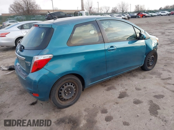 2013 Toyota Yaris L with VIN JTDJTUD38DD553999, listed as a IAAI auction lot 41642903 with 75,795 mi miles. Bid and sale history available at carsss.com. Image 4.