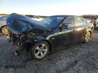 2005 BMW 5 Series 530i with VIN WBANA73535CR57700, listed as a Copart auction lot 87528245 with 255,305 mi miles and Salvage Title. Bid and sale history available at carsss.com. Image 1.