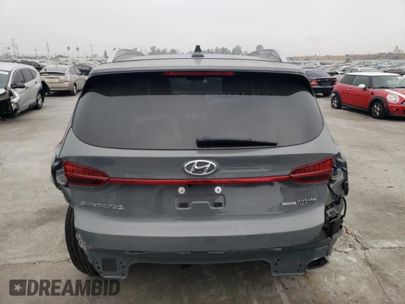 2023 Hyundai Santa Fe Hybrid SEL Premium with VIN 5NMS3DA12PH010716, listed as a Copart auction lot 73064324 with 14,268 mi miles and Salvage Title. Bid and sale history available at carsss.com. Image 6.