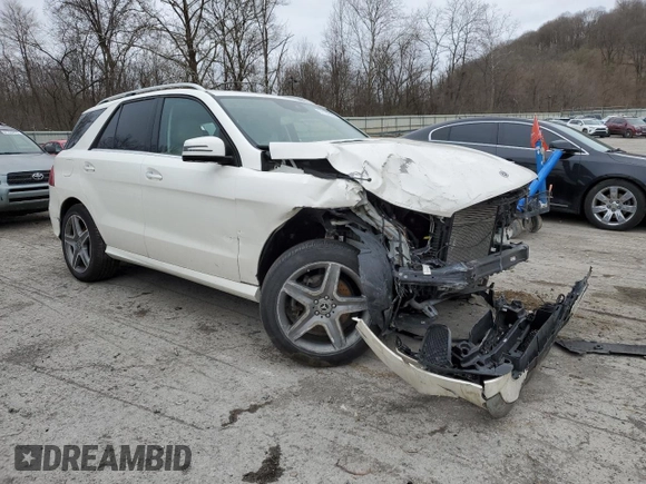 2017 Mercedes-Benz GLE 350 with VIN 4JGDA5HB7HA965487, listed as a Copart auction lot 51161165 with 79,540 mi miles and Salvage title. Bid and sale history available at DreamBid. Image 4.