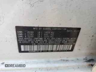 2022 Subaru Impreza Premium with VIN 4S3GTAV63N3718494, listed as a Copart auction lot 59867675 with 153,018 mi miles and Salvage title. Bid and sale history available at DreamBid. Image 12.