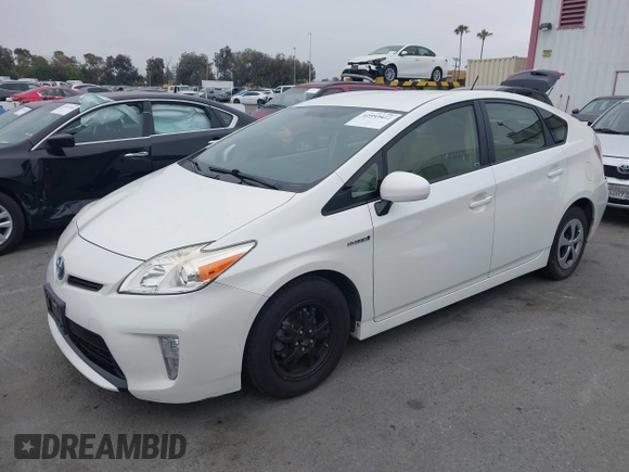 2015 Toyota Prius Four with VIN JTDKN3DU5F0410147, listed as a IAAI auction lot 42593422 with 12,537 mi miles and . Bid and sale history available at DreamBid. Image 2.
