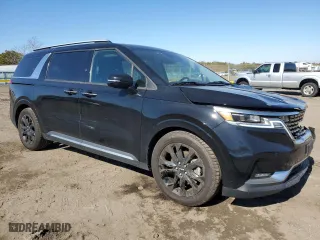2022 Kia Carnival SX Prestige with VIN KNDNE5H3XN6081449, listed as a Copart auction lot 46453085 with 43,537 mi miles and Salvage Title. Bid and sale history available at carsss.com. Image 4.