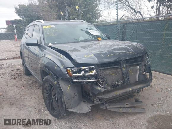 2019 Volkswagen Atlas SEL with VIN 1V2MR2CAXKC606820, listed as a IAAI auction lot 41174864 with 157,416 mi miles and . Bid and sale history available at DreamBid. Image 6.