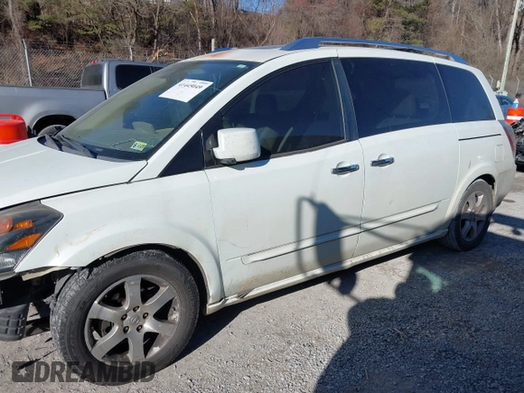 2007 Nissan Quest S with VIN 5N1BV28U77N127494, listed as a IAAI auction lot 41445049 with 210,641 mi miles. Bid and sale history available at carsss.com. Image 14.