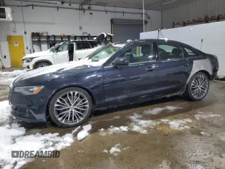 2016 Audi A6 2.0T Premium Plus with VIN WAUGFAFC8GN007633, listed as a Copart auction lot 43954685 with 81,250 mi miles and Salvage Title. Bid and sale history available at carsss.com. Image 1.