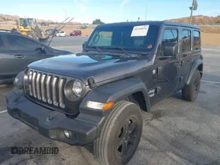 2018 Jeep Wrangler Unlimited Sport S z VIN 1C4HJXDN5JW206475, wystawiony jako IAAI lot #41359976 z przebiegiem Nie podano mil oraz . Historia ofert i sprzedaży dostępna na DreamBid. Obrazek 2.