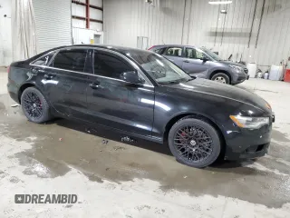 2014 Audi A6 Premium Plus with VIN WAUGFAFC5EN030039, listed as a Copart auction lot 53265225 with 106,784 mi miles and Salvage title. Bid and sale history available at DreamBid. Image 4.