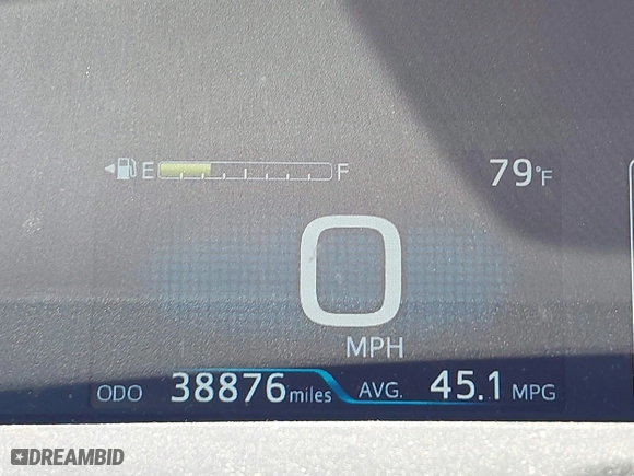 2021 Toyota Prius L Eco with VIN JTDKAMFU3M3138708, listed as a IAAI auction lot 42006401 with 38,876 mi miles. Bid and sale history available at carsss.com. Image 16.