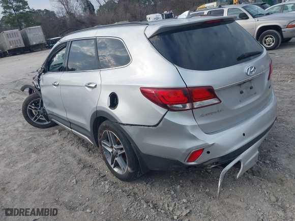 2017 Hyundai Santa Fe Limited Ultimate with VIN KM8SRDHF2HU175865, listed as a IAAI auction lot 41513550 with 1 mi miles. Bid and sale history available at carsss.com. Image 3.
