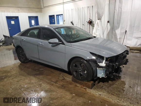 2021 Hyundai Elantra SEL with VIN KMHLS4AG6MU068792, listed as a Copart auction lot 80954334 with 43,644 mi miles and Salvage Title. Bid and sale history available at carsss.com. Image 4.
