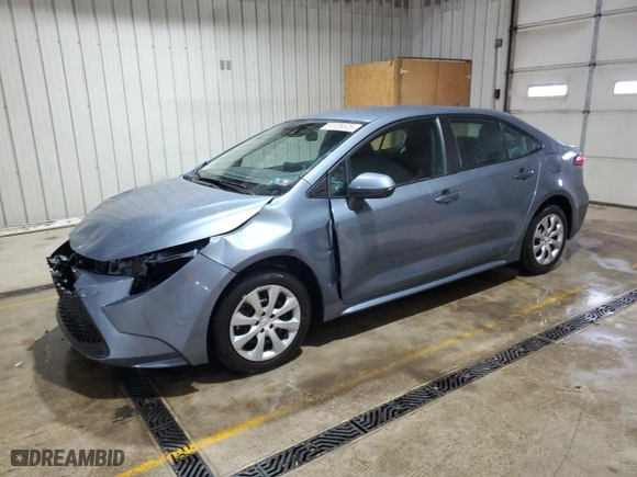 2021 Toyota Corolla LE with VIN 5YFEPMAE4MP237850, listed as a Copart auction lot 51125575 with 24,834 mi miles and Salvage Title. Bid and sale history available at carsss.com. Image 1.