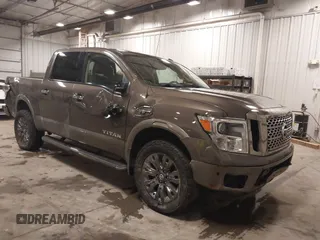 2017 Nissan Titan SV with VIN 1N6AA1E58HN523578, listed as a IAAI auction lot 42160359 with 101,499 mi miles and . Bid and sale history available at DreamBid. Image 1.