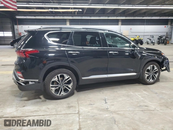 2020 Hyundai Santa Fe SEL with VIN 5NMS3CAA3LH152187, listed as a Copart auction lot 52334415 with 54,744 mi miles and Salvage Title. Bid and sale history available at DreamBid. Image 3.