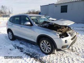 2015 BMW X3 xDrive28i with VIN 5UXWX9C51F0D50510, listed as a Copart auction lot 41821105 with 111,786 mi miles and Salvage Title. Bid and sale history available at carsss.com. Image 4.