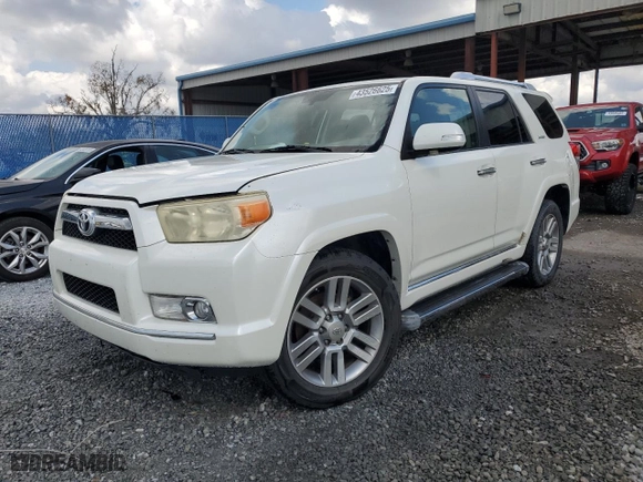 2010 Toyota 4Runner SR5 with VIN JTEZU5JR6A5011350, listed as a Copart auction lot 43526625 with 276,042 mi miles and Salvage Title. Bid and sale history available at carsss.com. Image 1.