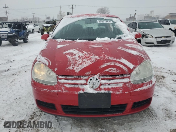 2008 Volkswagen Rabbit S with VIN WVWDA71K58W084414, listed as a Copart auction lot 85802284 with 155,230 mi miles and Salvage title. Bid and sale history available at DreamBid. Image 5.