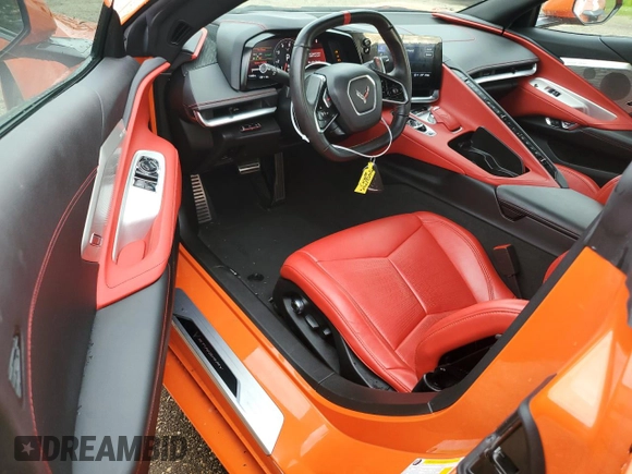 2021 Chevrolet Corvette 2LT with VIN 1G1YB2D44M5113070, listed as a Copart auction lot 63817055 with 11,246 mi miles and Clean title. Bid and sale history available at DreamBid. Image 8.